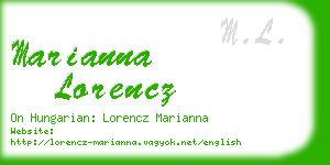 marianna lorencz business card